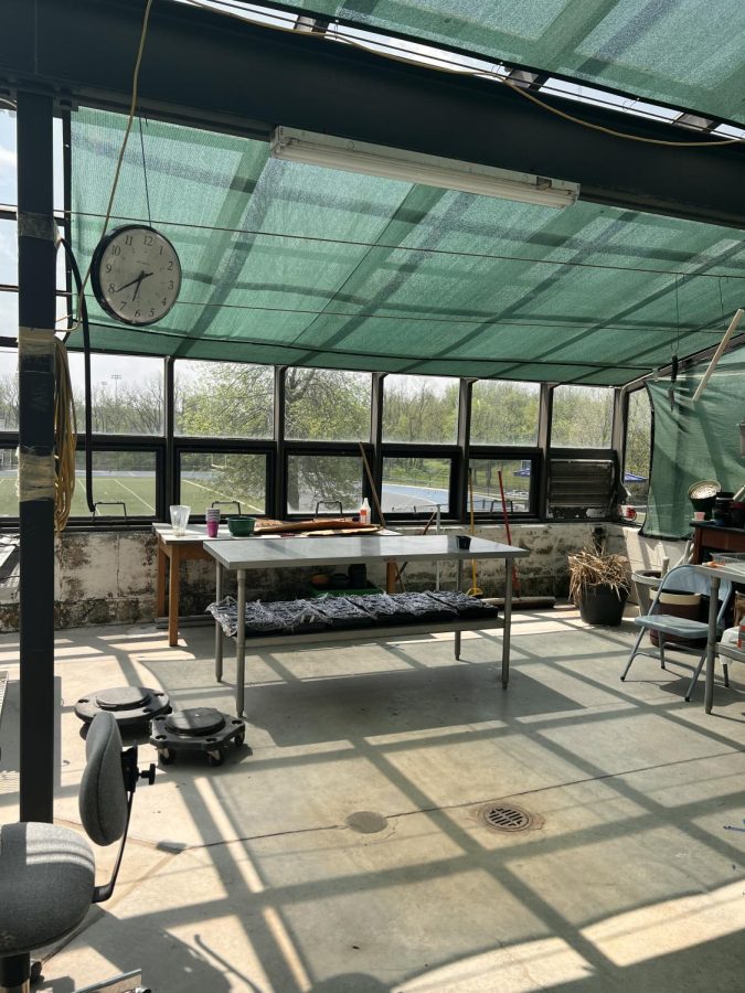 The greenhouse at the PV high school has reached over 100 degrees during the temperature spike this past week. 