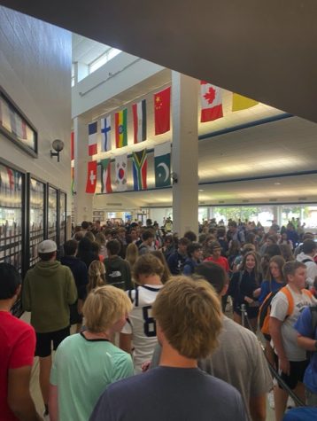 Crowding issues present themselves at Pleasant Valley High School starting in the cafeteria 