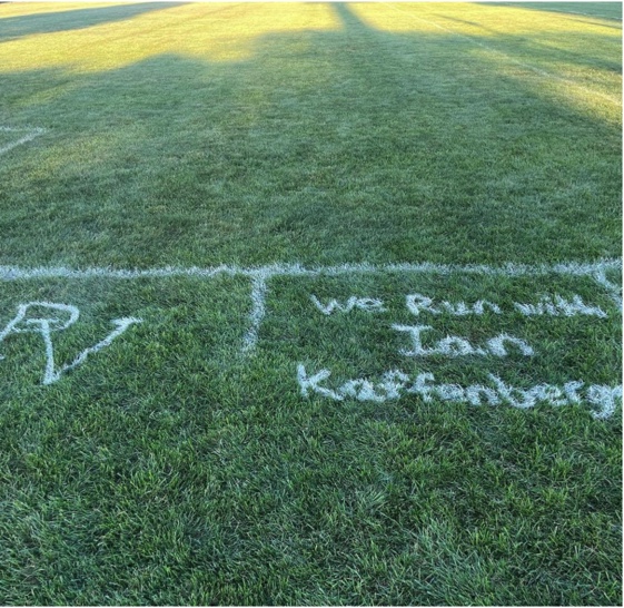 The starting line for PV XC at Saturday’s race.