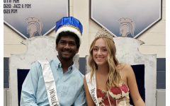 Seniors Kushal Maridu and Josie Kaffenberger are crowned 2022 Homecoming king and queen at the Homecoming assembly on September 16th.