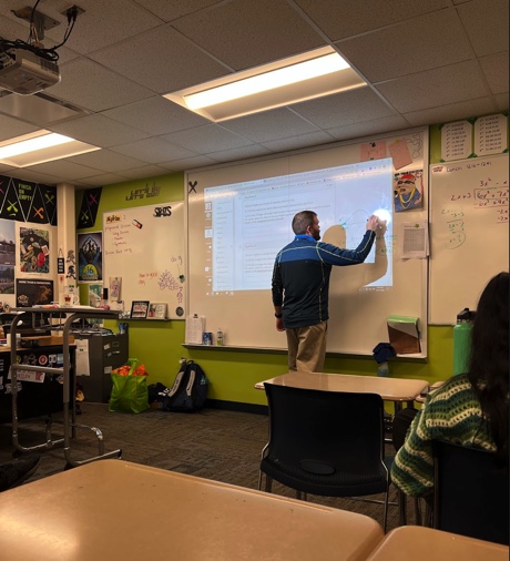 PVHS Math Class being taught by Mr.Sacco 
