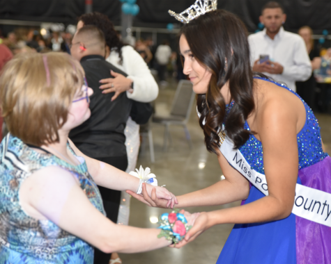 From dancing to limo rides to photo booths, the guests at Night to Shine had a night of fun with so many community members. PV student, Ella Hurst, is pictured at the event and enjoyed engaging with many of the honored guests.
