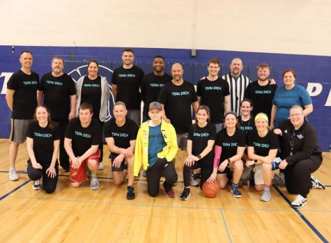 Pleasant Valley Junior High teachers and students participated in a basketball game to raise money for Zach and his family. They sold Zach’s Army shirts as part of the fundraiser. 