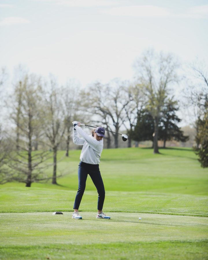 Maura Peters is stepping up this season to become a key member of the girls’ golf team in hopes to lead the MAC. 