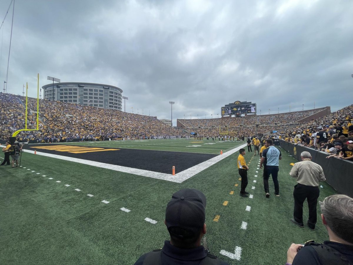 Opening Game at The University of Iowa Football Stadium.
