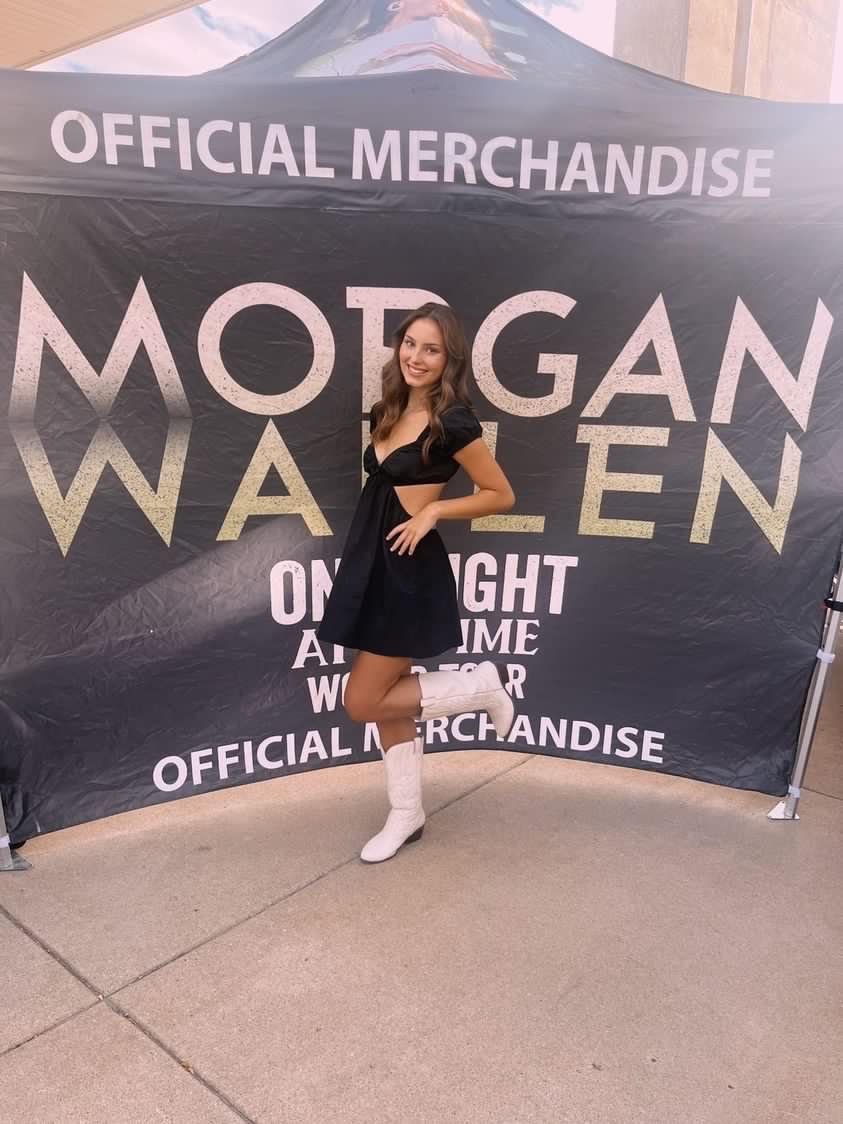 Senior, Maddy Huber at the Morgan Wallen concert on Sept. 8th, 2023.