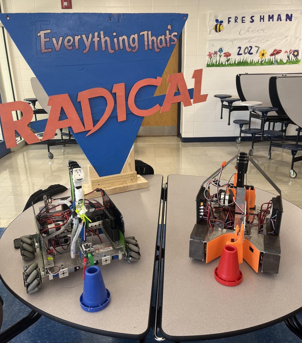 The Everything Thats Radical and Deviation From The Norm teams showed their robots to potential future team members.