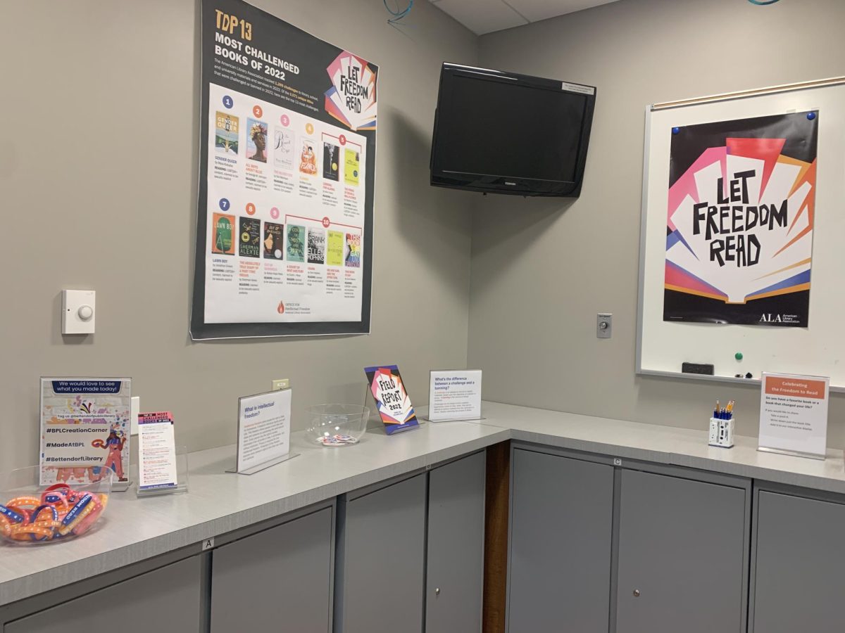 During National Banned Books Week, the Bettendorf Public Library provides information and activities to increase banned book advocacy.