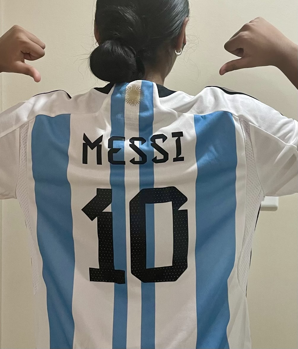 Junior Ameya Menon became a soccer fan during the 2022 World Cup, buying an Argentina jersey after the tournament. Similarly, the Copa America hopes to draw in new audiences and generate profit. Photo used with attribution to PVHS student Avantika Menon.