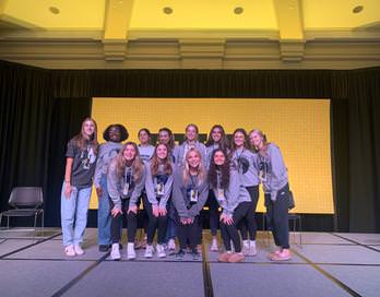 2023-2024 Publications all-female team attends annual IHSPA conference.