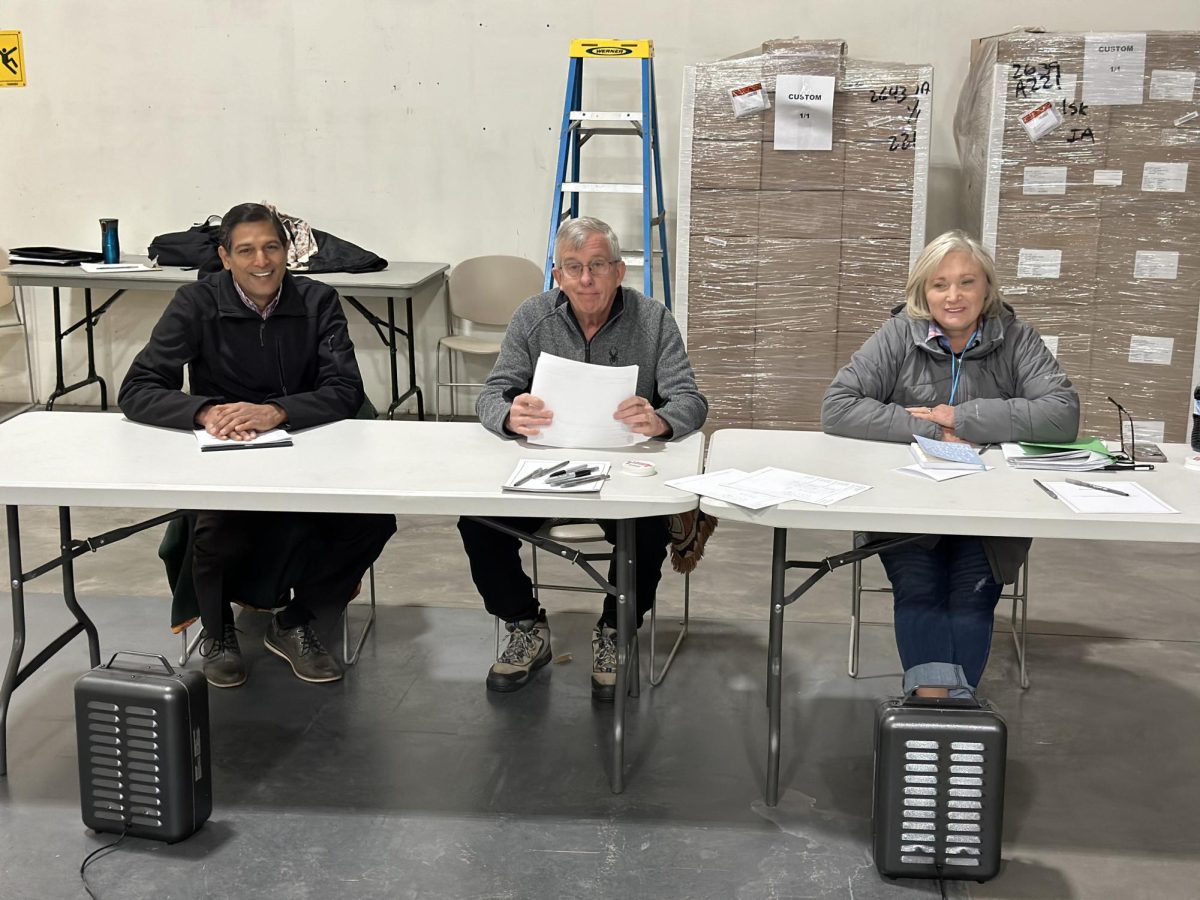 Recount board members Arun Pillutla, Mark Smith and Cyndi Diercks were responsible for determining the result of the District 6 election. Photo credit to Arun Pillutla
