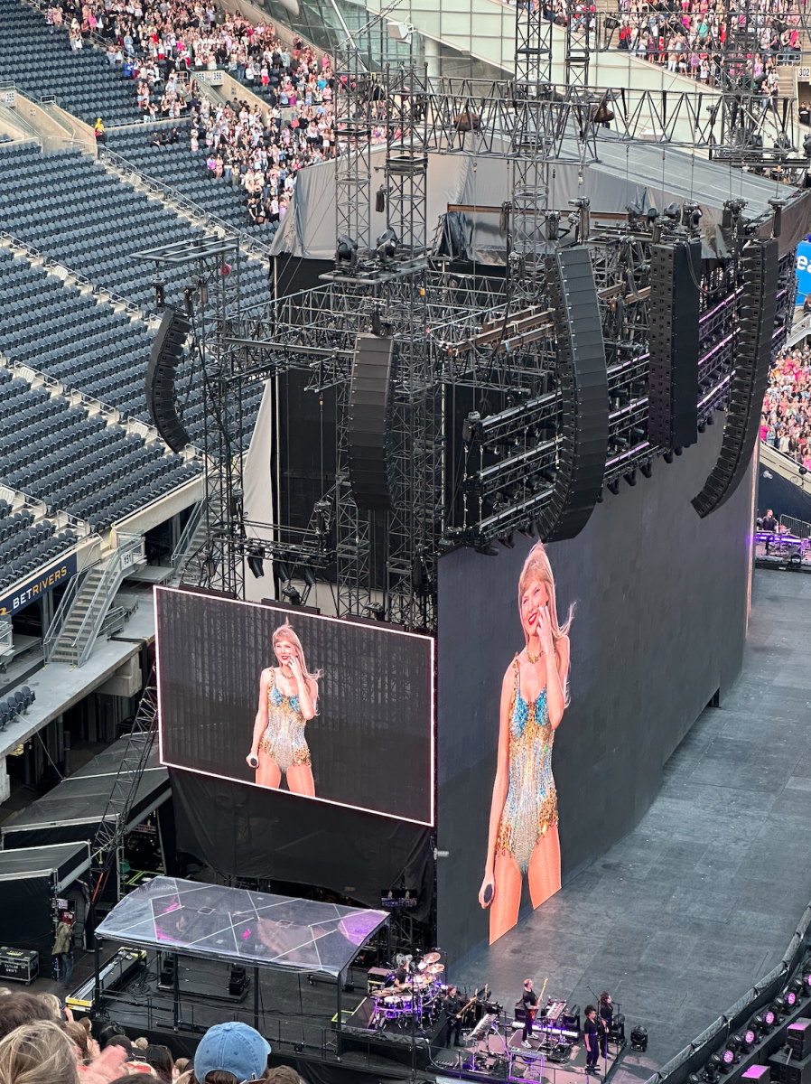 Taylor Swift has performed at her Eras Tour throughout the year, using around 100 semi trucks to transport the sizable stage across the country. Photo credit to Dustin Miller
