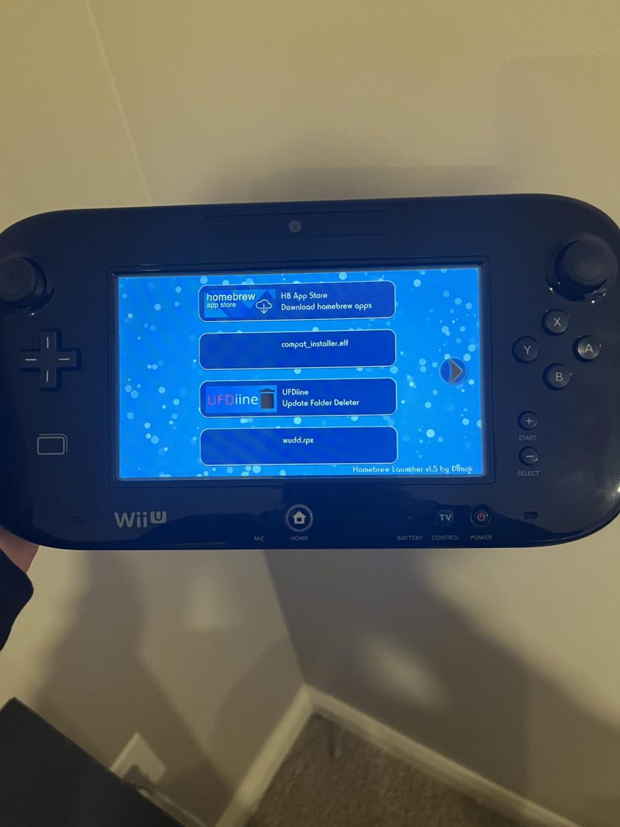 A “homebrewed” Wii U, like the one shown here, can make backups of games to download and play on a computer, but can just as easily be used for piracy.