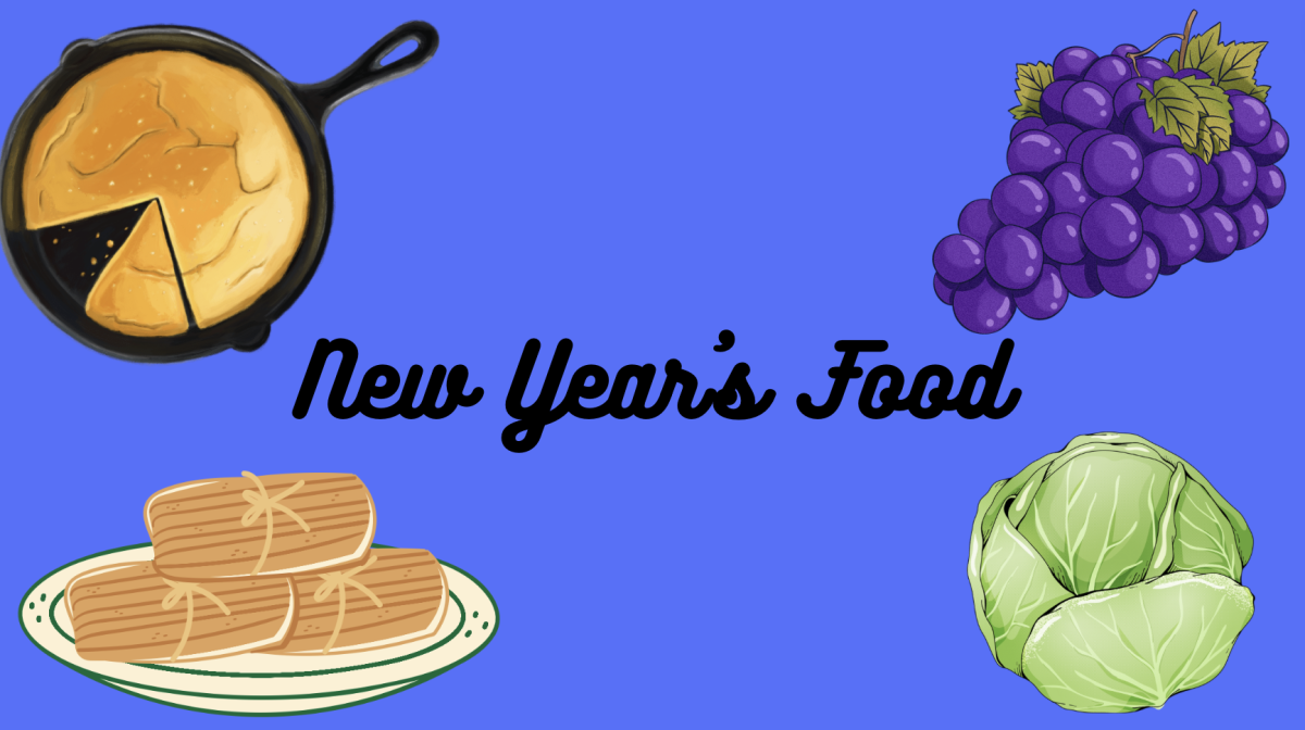 Popular New Years foods. Photo credit to: Canva