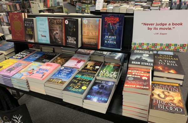 With an already-established storyline and dedicated fans, books provide an easy opportunity for entertainment studios to produce media. In turn, authors receive higher sales. Many bookstores, such as Books-A-Million, dedicate displays to these popular novels.