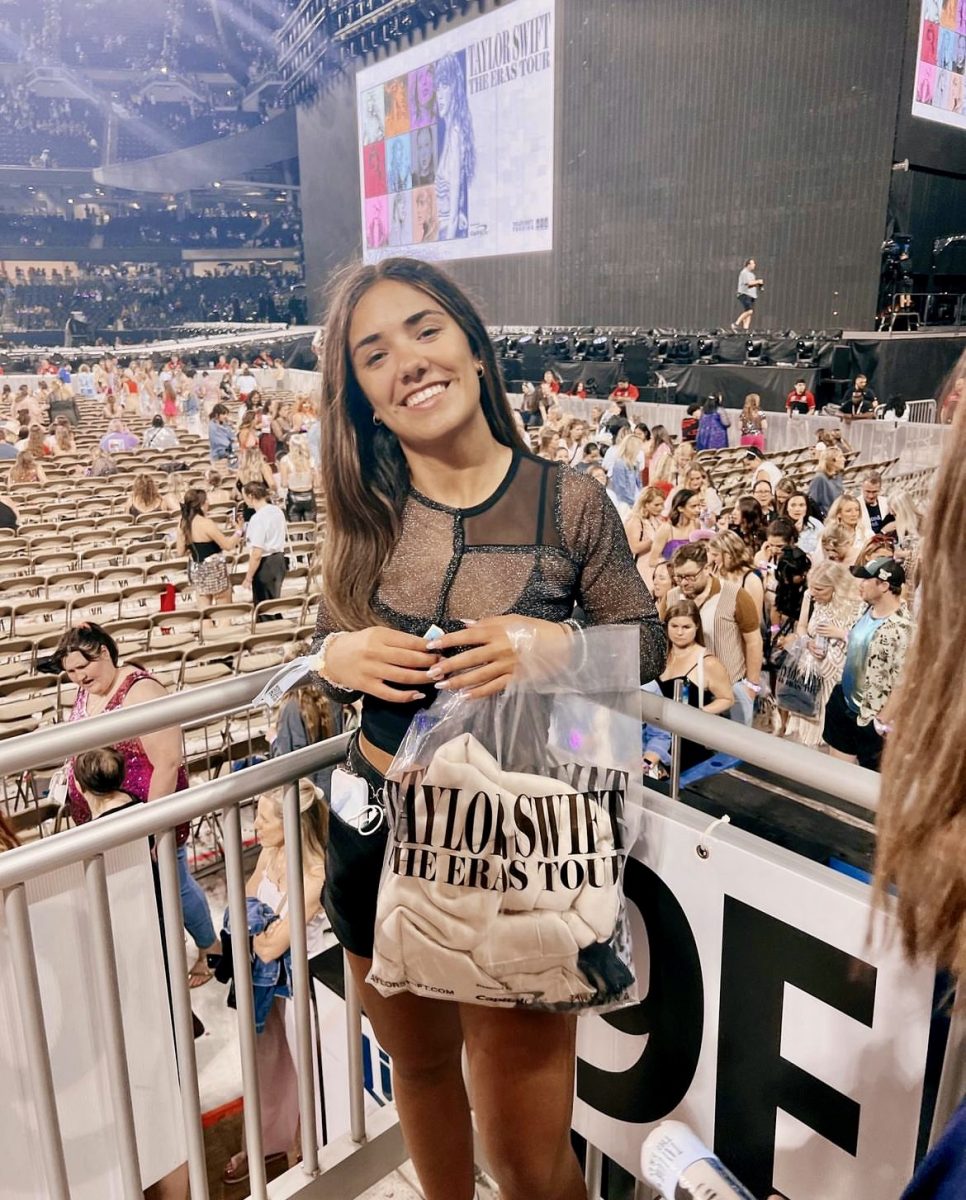 Senior Addie Kilcoin poses at the Eras Tour in June of 2023. Like Kilcoin, a large majority of Swifts fanbase is female. 
Photo Credit to Addie Kilcoin.