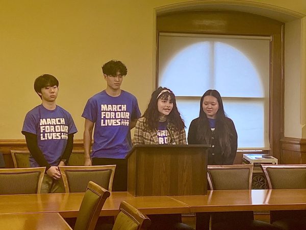 Senior Pratima Khatri has spent time lobbying to legislators for as Organizing Lead for March for Our Lives Iowa. Photo credit to Saw Gee Dow Sow