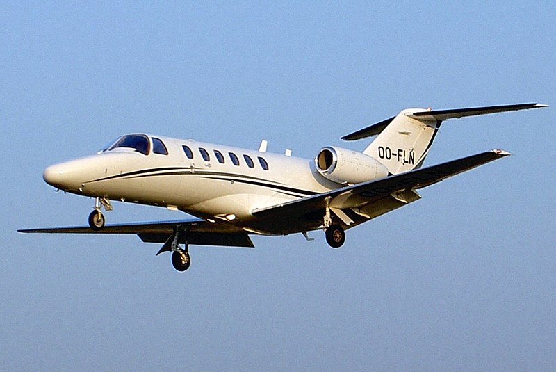 A+Cessna+Citation+Jet+flying.%0APhoto+Credit%3A+Alf+van+Beem