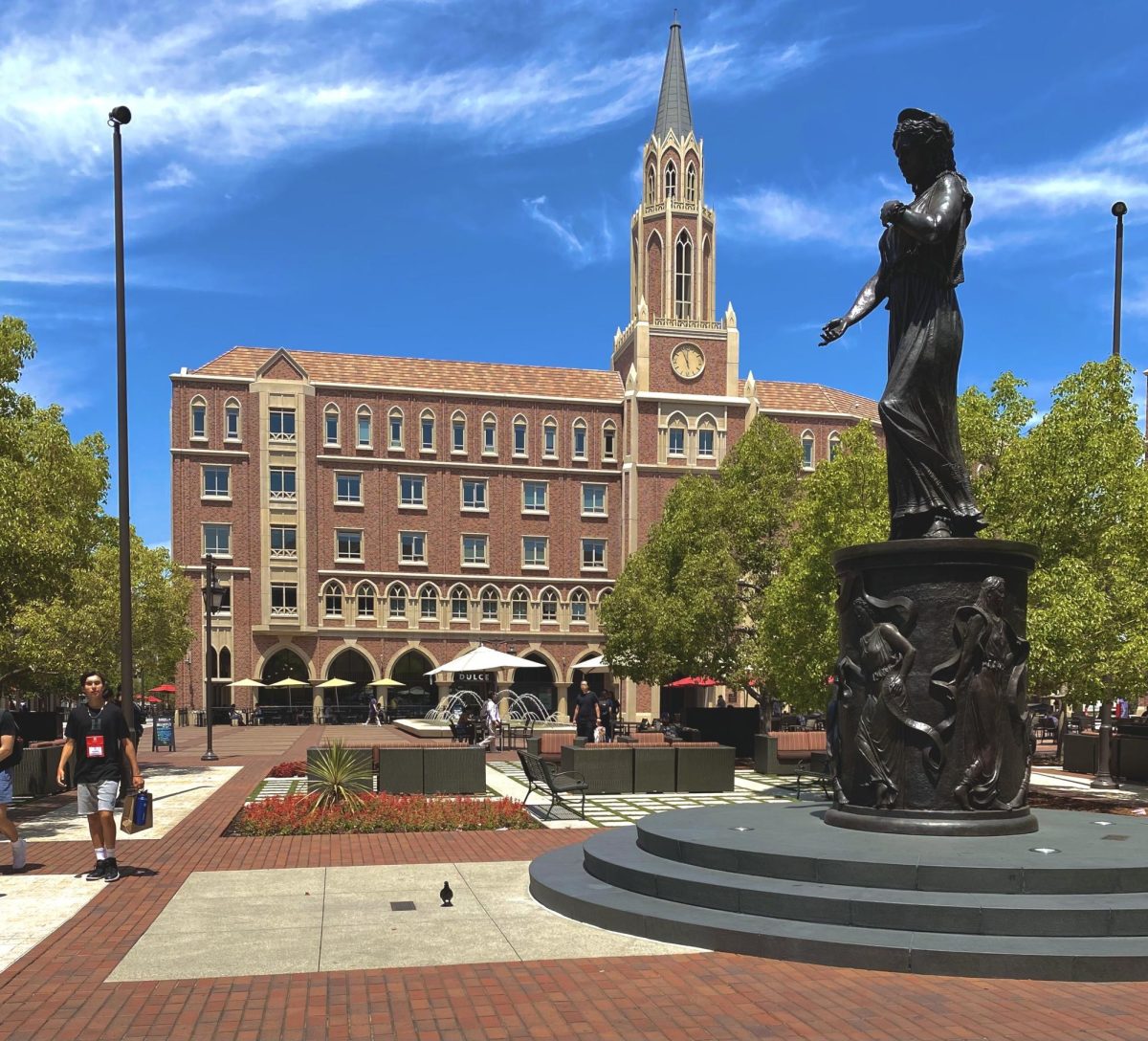 Clear skies overlook the USC campus as students end the year in graduation turmoil.