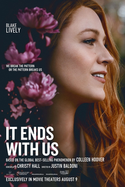 "It Ends With Us" theatrical poster for the 2024 film featuring star actress Blake Lively. Photo credits to Sony Pictures.