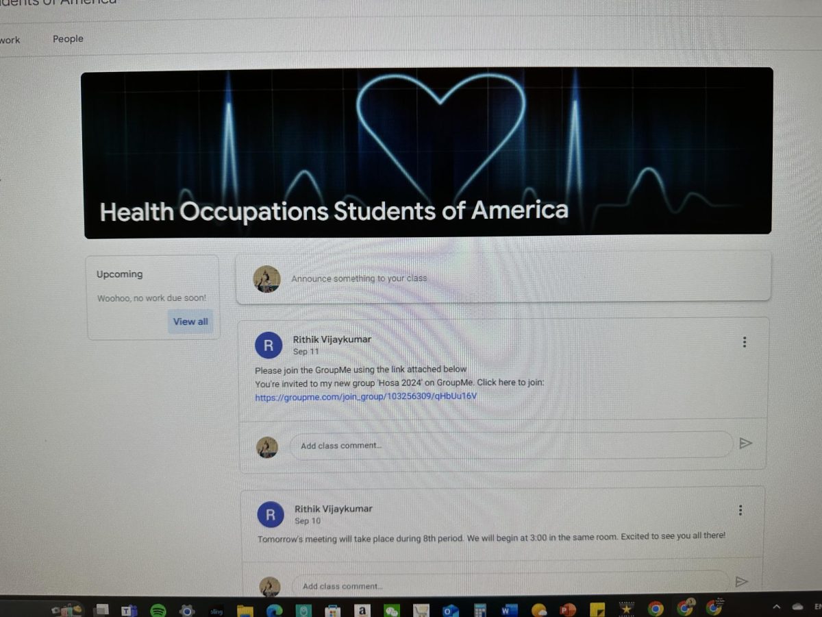 Health Occupations Students of America is a Medical club that has over 30 members in it. 