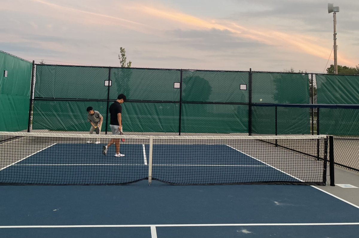 Two PVHS students getting ready to play Pickleball competitively. 

Photo Credit To: Juha Kim