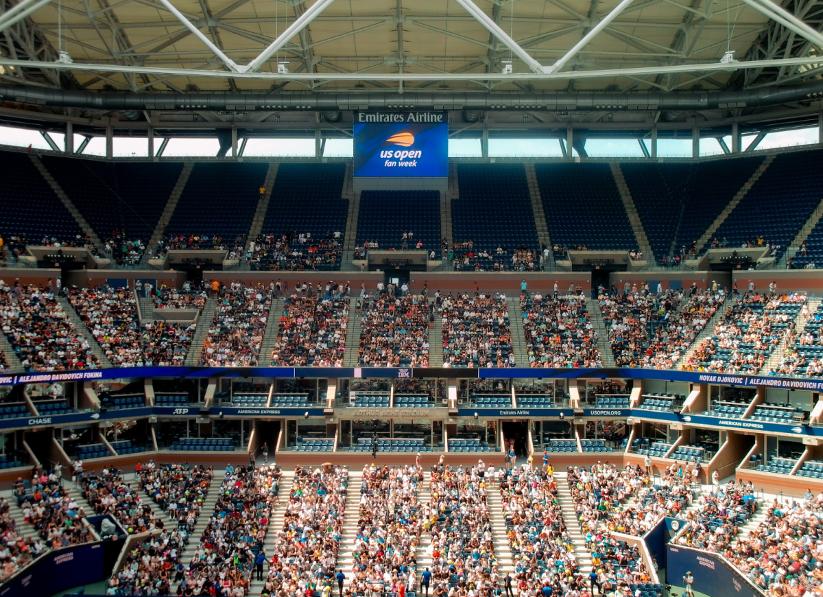 A large crowd present at the US open ready to cheer on Fritz. Photo Credit to: Mary-Cris Martin via Unslpash