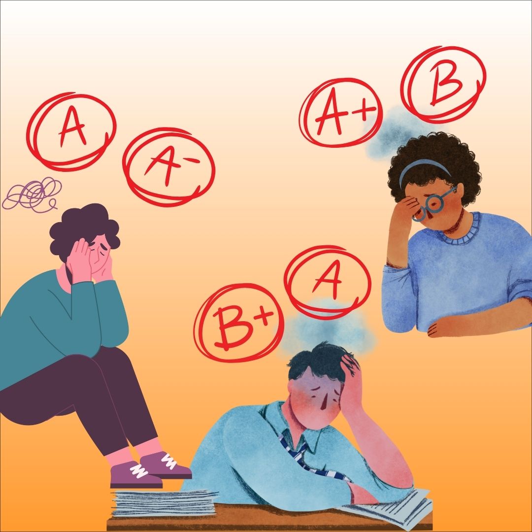 High achieving students belittle their merited success due to an unhealthy comparative mindset. Hyperfixation on the success of other students negatively impacts high achievers’ self perception.