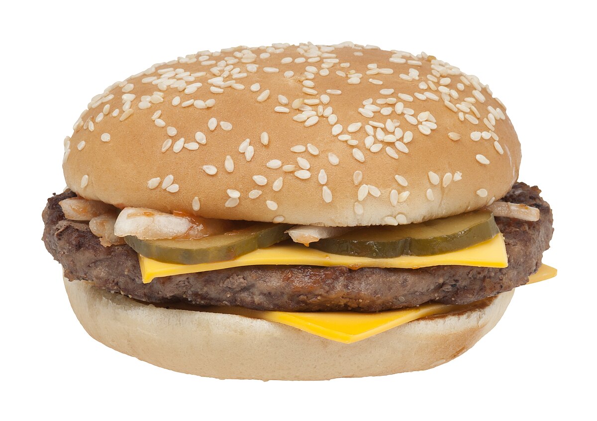 A photo of a Quarter Pounder from McDonald’s, which holds the onions that were contaminated 

Photo Credit to Evan-Amos, CC0, via Wikimedia Commons