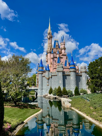 Cinderella’s castle is the beautiful focal point of Walt Disney World’s Magic Kingdom.  

