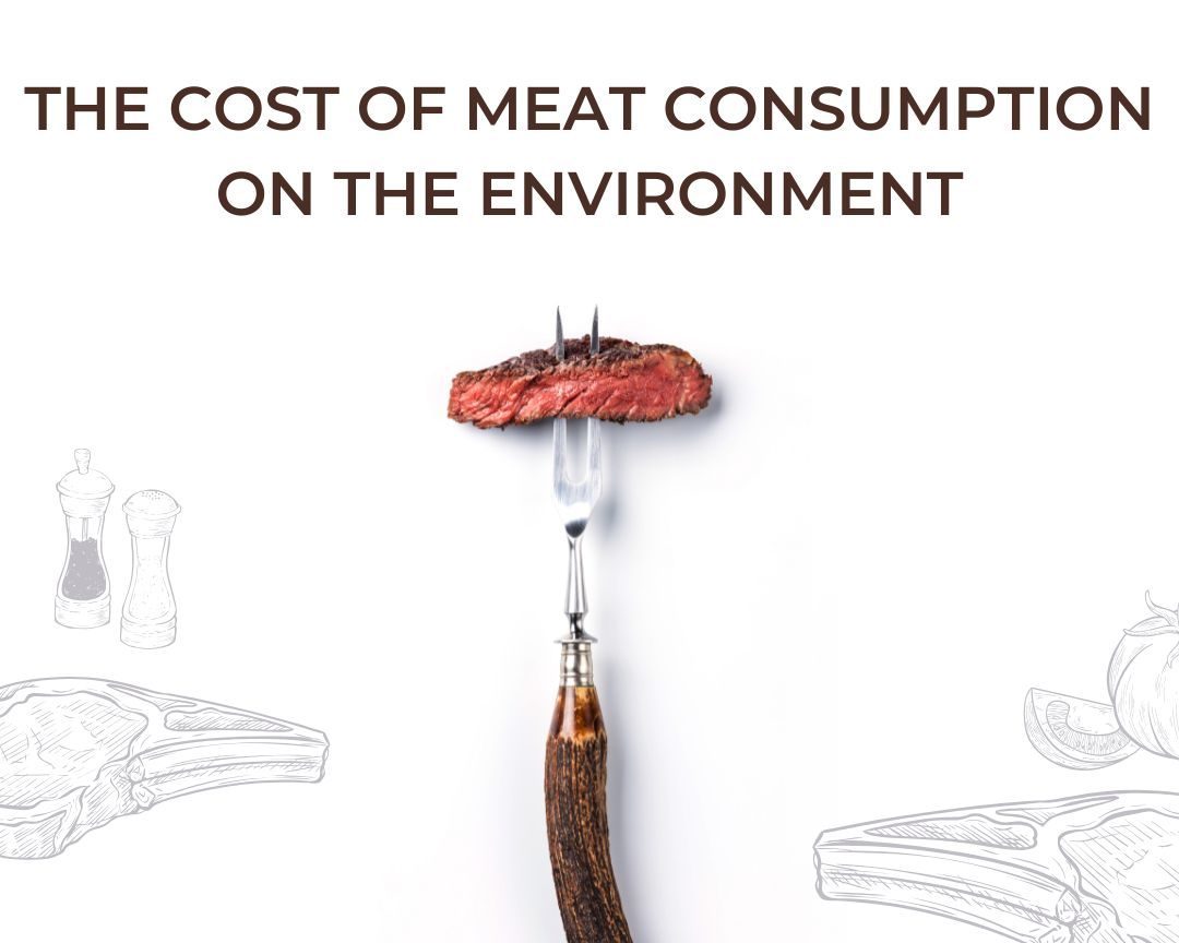 The consumption of meat has a great impact on the environment.
