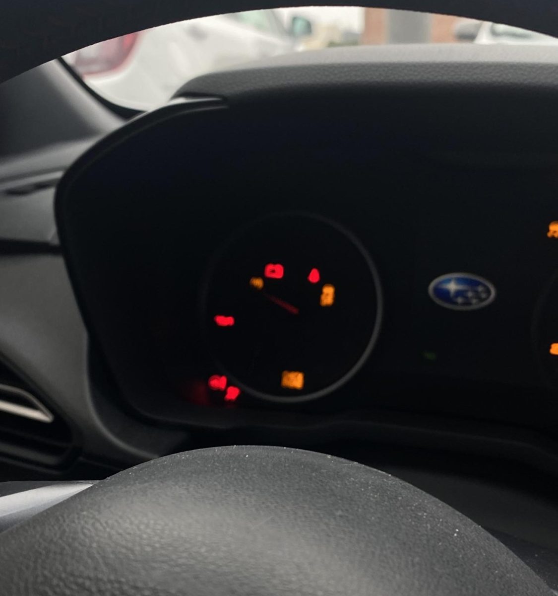 A photo of a car’s dashboard

