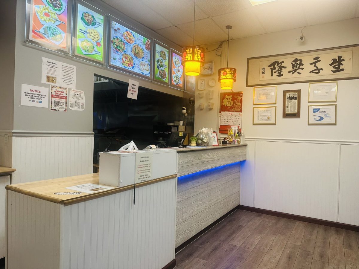 Front desk of Panda Garden. This is where every student/customer pays for their food.

