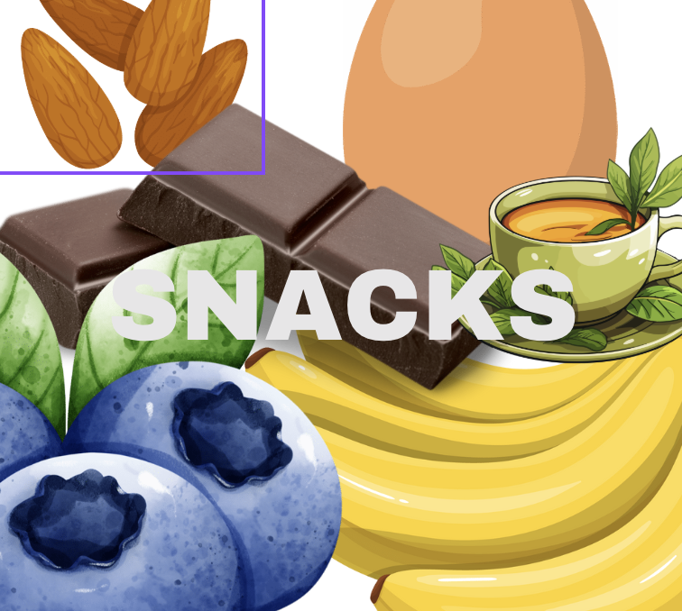 Some of the best snacks to eat to stay productive throughout the day.

