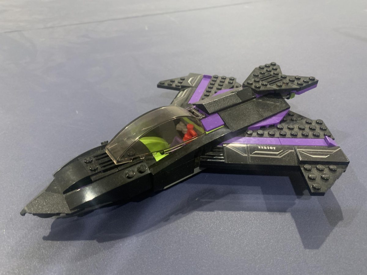 Older sets like this jet show the long history of collaboration between Lego and Marvel. 
