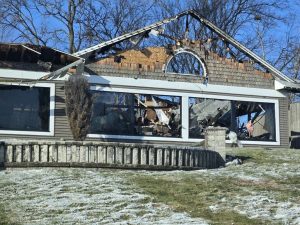 LeClaire Restaurant Steventons burned to the ground after catching fire in the middle of the night.  