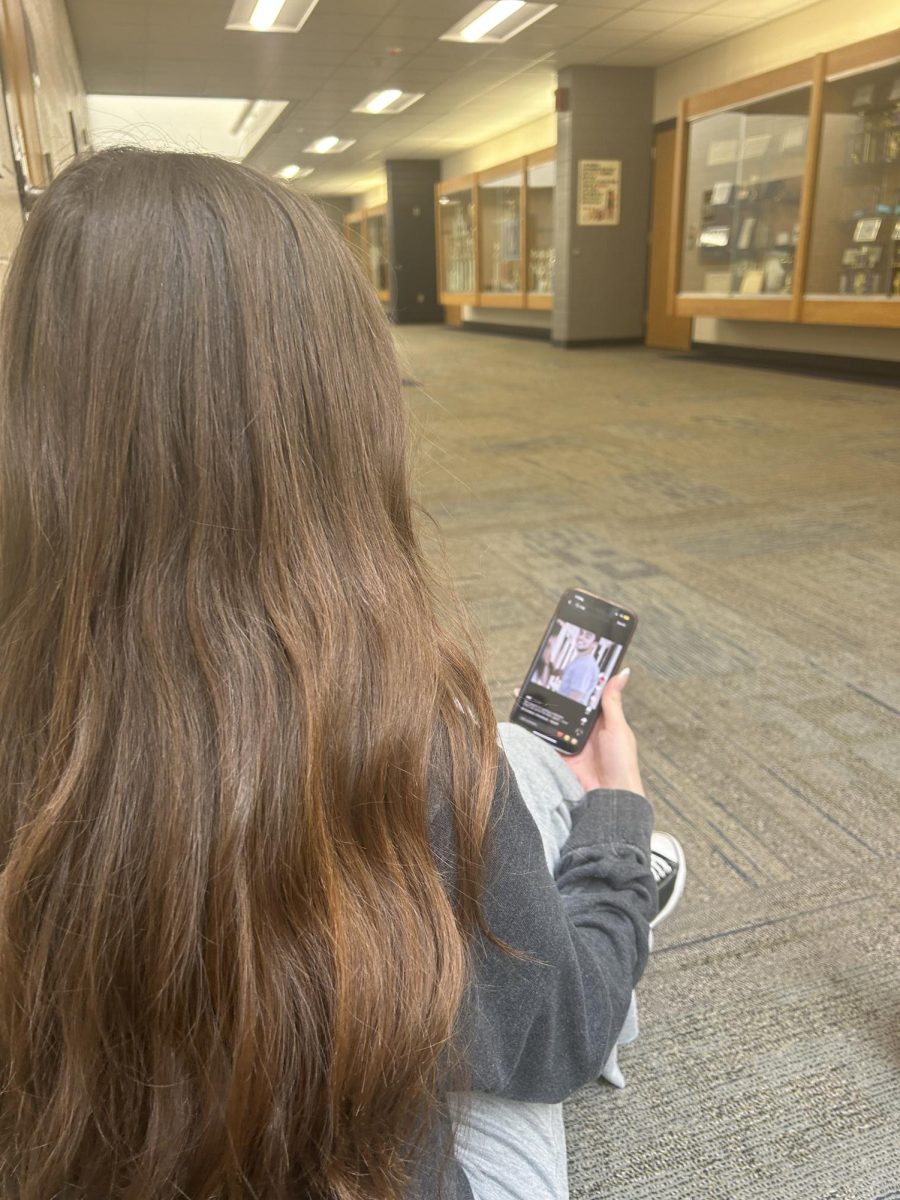 Student watches a Luigi Mangione edit that popped up on their for you page.