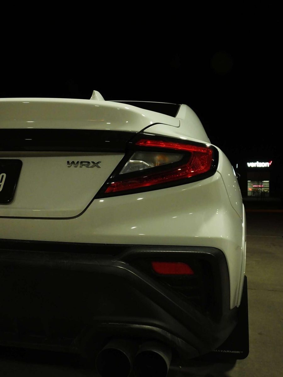 A Photo of the backend of a white VB WRX

Photo Credit to Karl Hellinga
