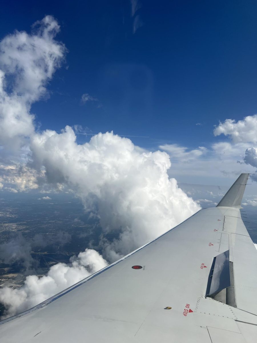 Pictured is the view from a window of an airliner flying from Moline to O’Hare International Airport.