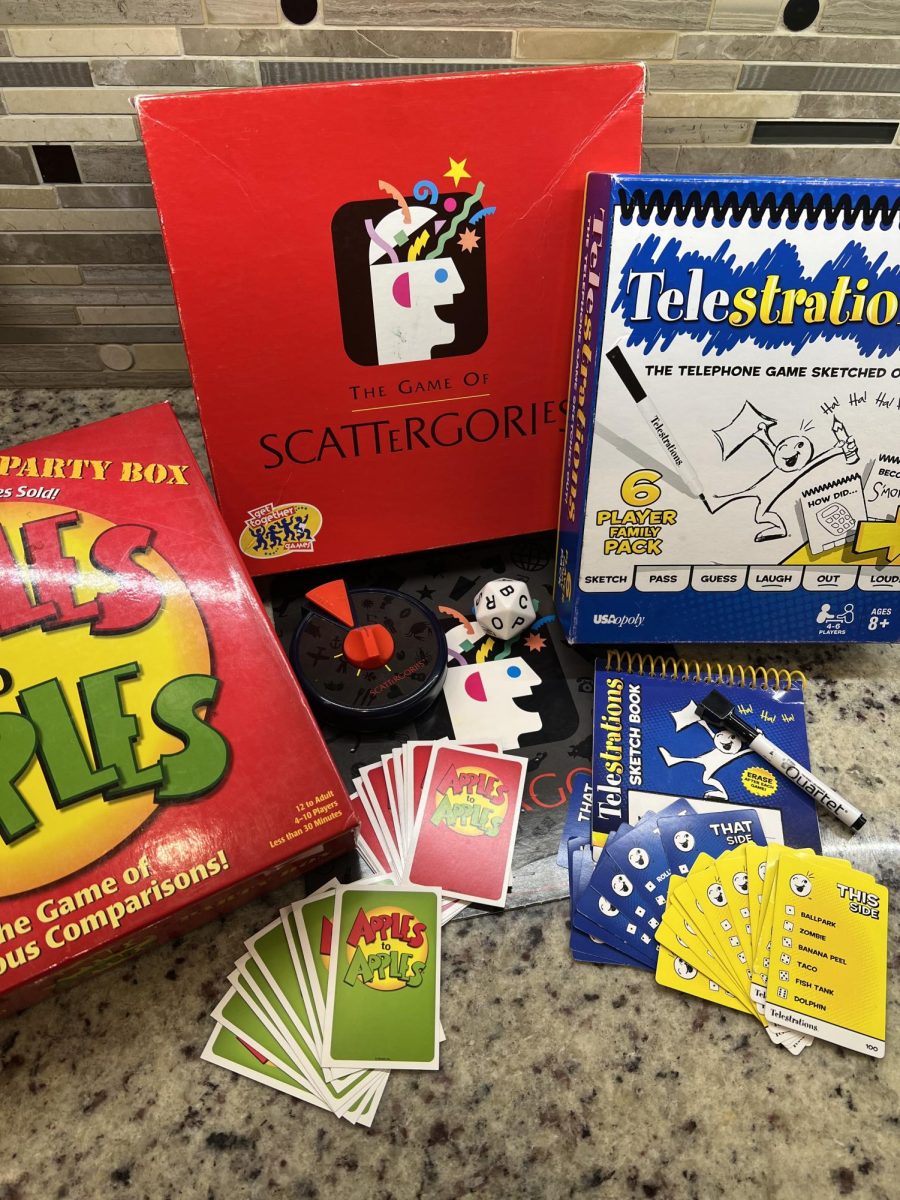 Underrated tabletop games including Scattergories, Telestrations and Apples to Apples.