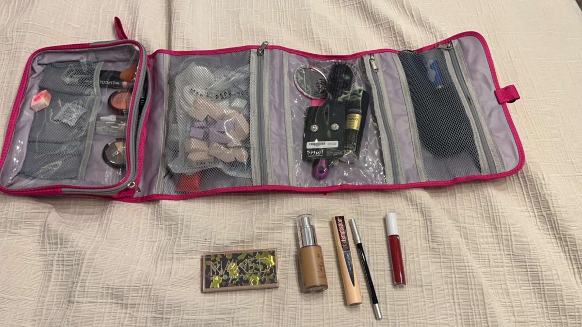 Shown is a picture of makeup used everyday by a nine-year-old