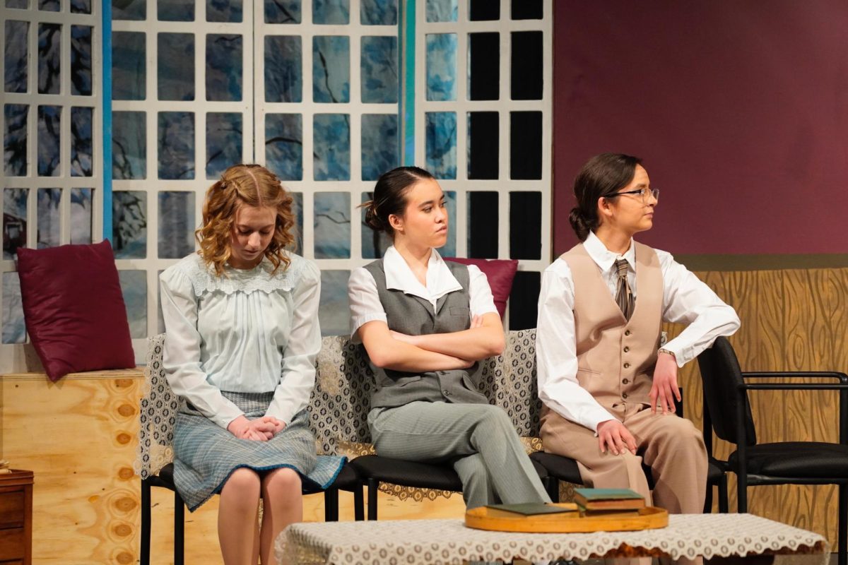 Cate Bestold, Sophia Pomykala, and Eva Vargas in Sunday's performance.