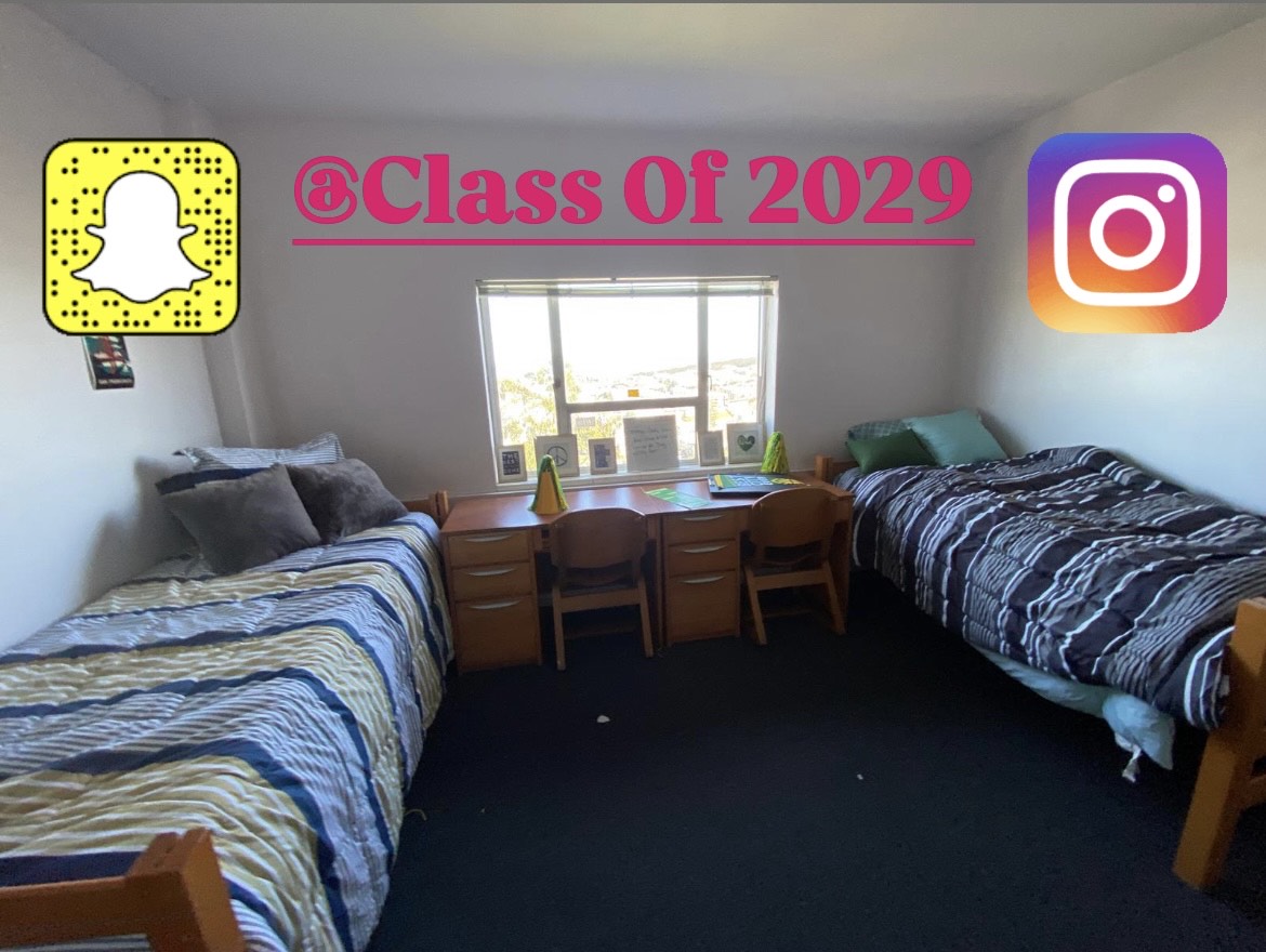 Pictured are dorm rooms at the University of San Francisco.