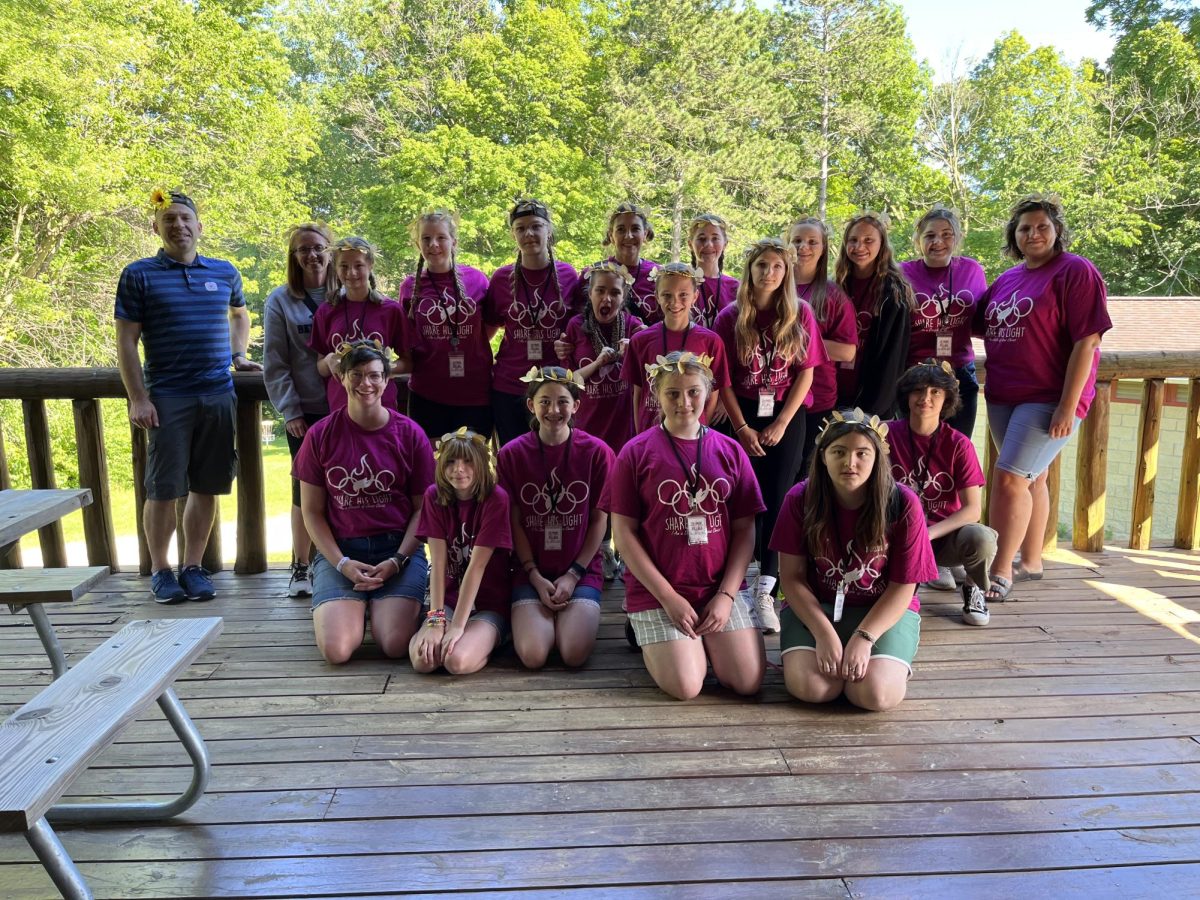 Students (including members of the Pleasant Valley School District) attend a summer church camp, showing their dedication to their faith.
