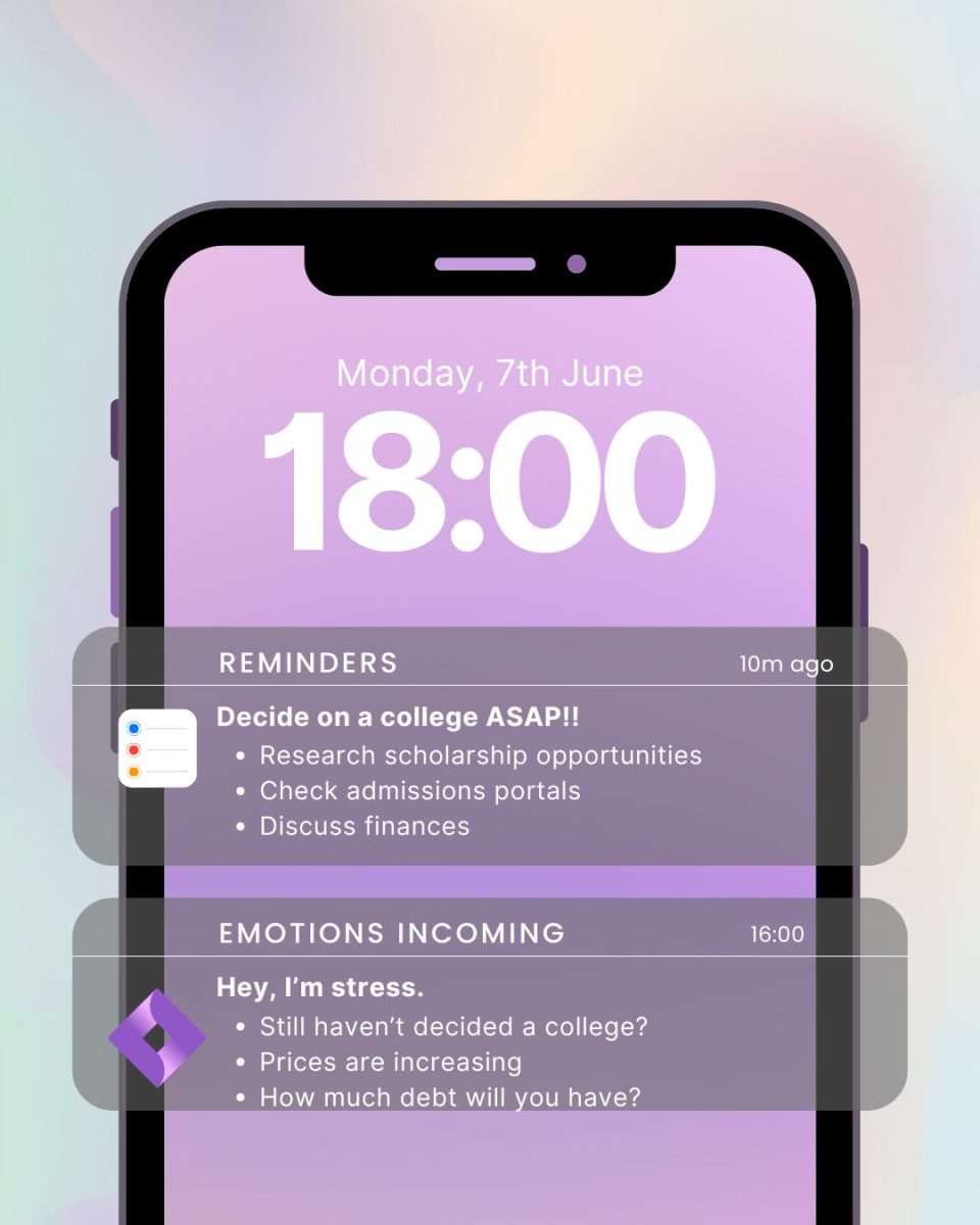 Many students feel immense stress and pressure regarding college and paying tuition. Setting reminders and doing research does not always eliminate the stress.