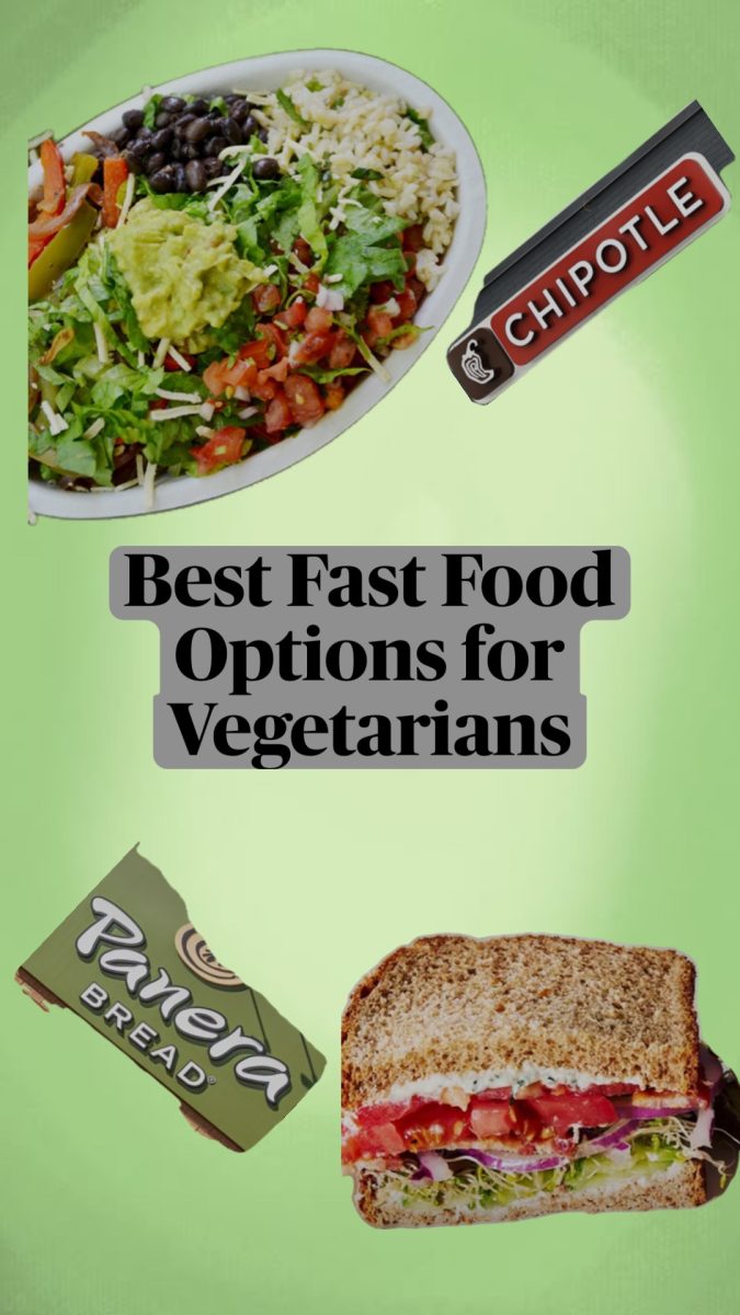 Vegetarian meal options are increasingly becoming more flavorful and available in popular fast food joints.
