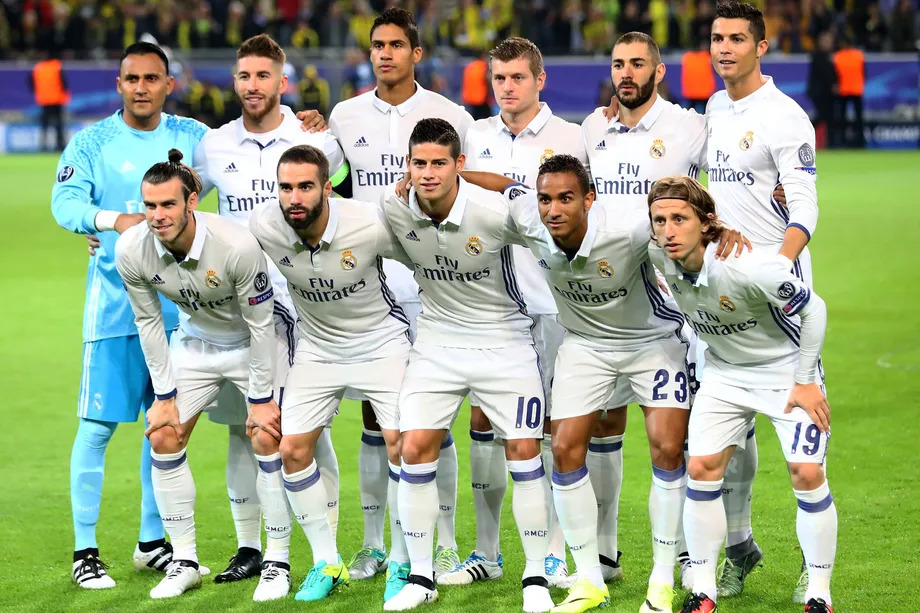 Real Madrid's 2016/2017 starting lineup ahead of a league game against Eibar.
Photo Credit to Getty Images