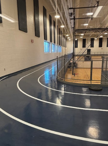The PV Indoor track is ready for plyos. The indoor track where sprinters can workout with plyometric drills
