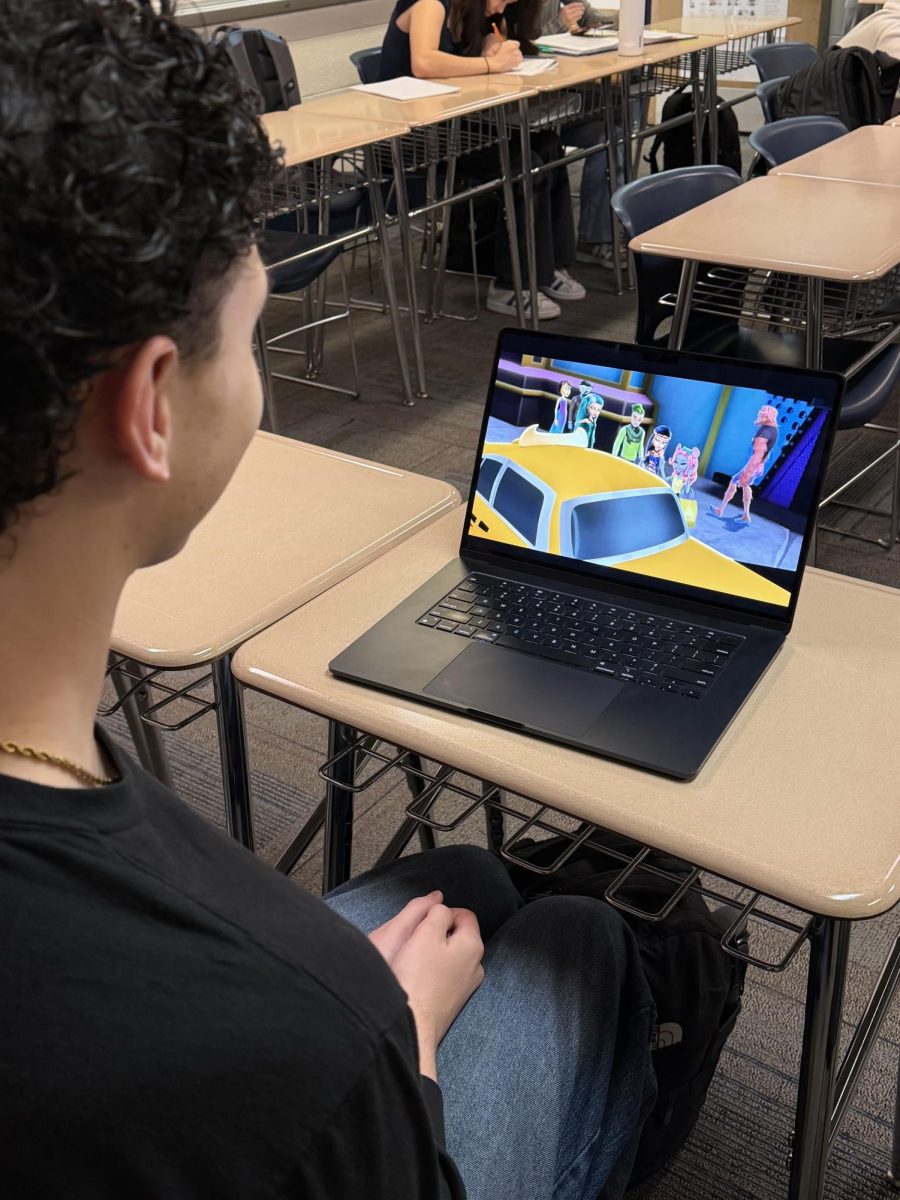 Student watches Monster High