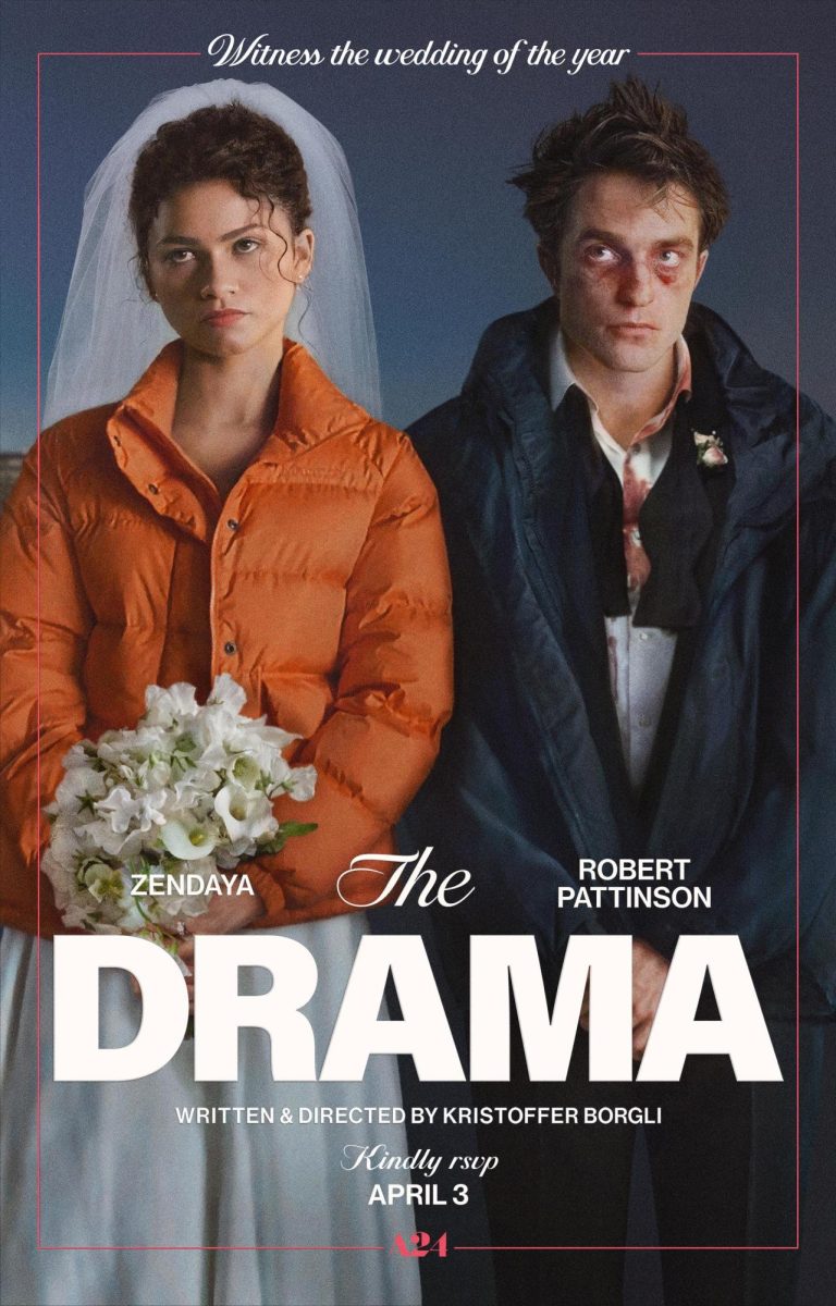The film poster for "The Drama." Credits to A24.